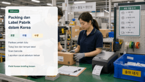 Frasa Korea untuk Packing dan Label Pabrik bagi Pekerja Asing